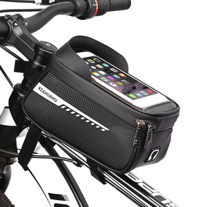 Bisiklet Elektrikli Scooter Bölmeli Çanta Su Geçirmez Telefon Tutucu Gidon Uyumlu Çantası #5